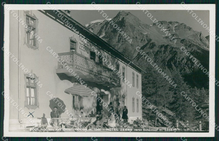 Bolzano Stelvio Solda Gruppo Ortler Foto cartolina QZ8369 – fronte
