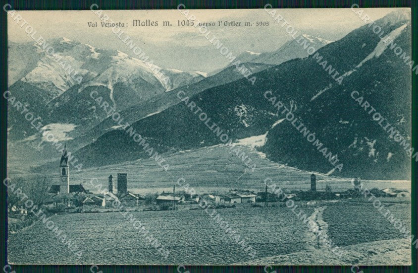 Bolzano Malles Val Venosta cartolina QZ8371 – fronte