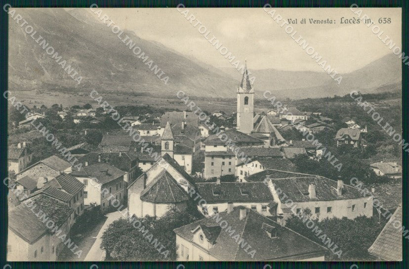Bolzano Laces Val Venosta cartolina QZ8380 – fronte