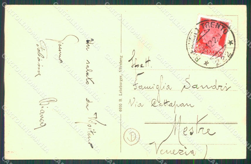 Bolzano Vipiteno cartolina QZ8396 – retro