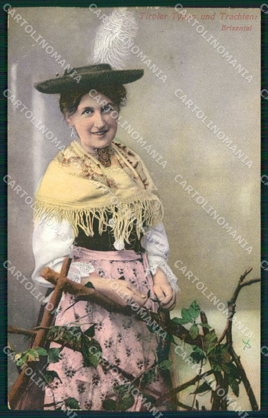 Bolzano Brixental Alto Adige Costumi cartolina QZ8415 – fronte