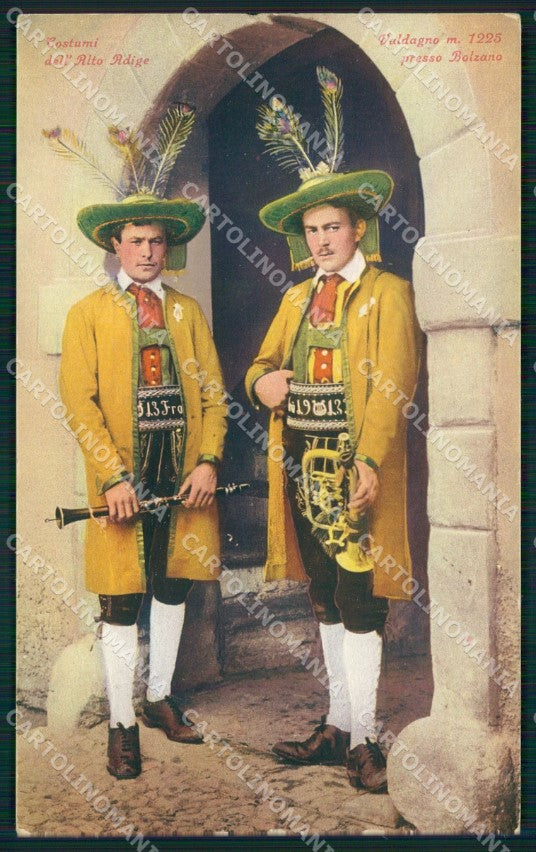 Bolzano Valdagno Alto Adige Costumi cartolina QZ8417 – fronte