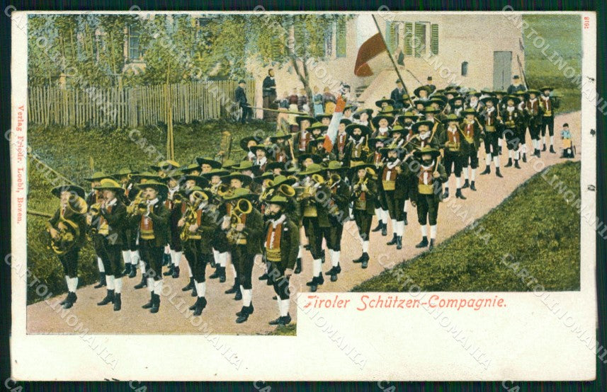 Bolzano Alto Adige Costumi Banda Musicale cartolina QZ8421 – fronte