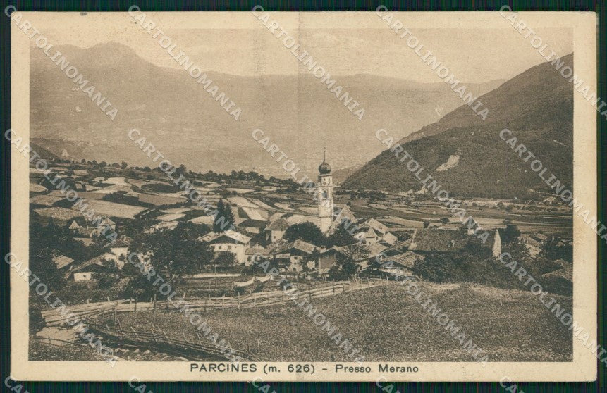 Bolzano Merano Parcines cartolina QZ8423 – fronte