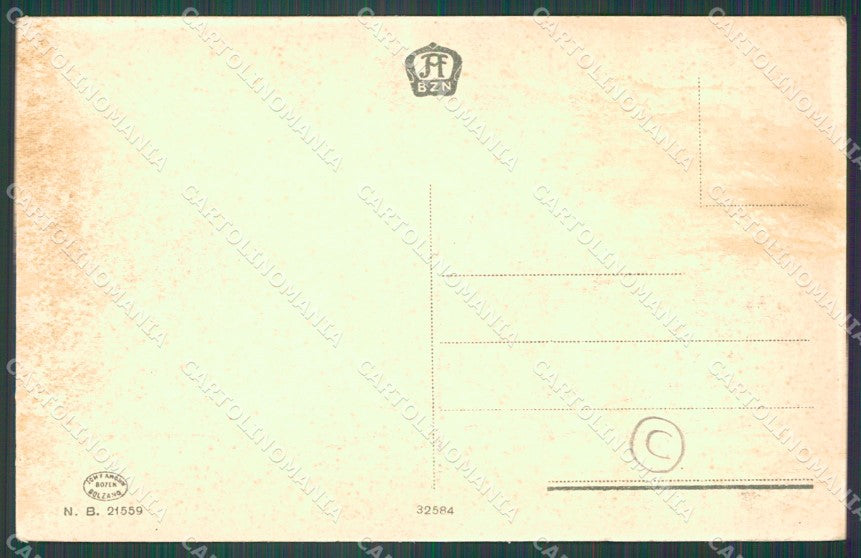 Bolzano Merano Parcines cartolina QZ8423 – retro