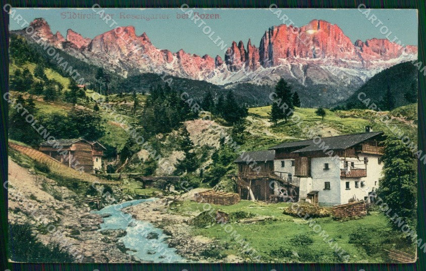 Bolzano Gruppo Catinaccio cartolina QZ8433 – fronte