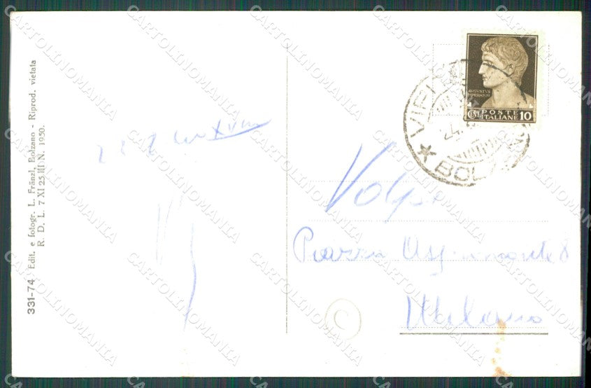 Bolzano Vizze San Giacomo di cartolina QZ8436 – retro