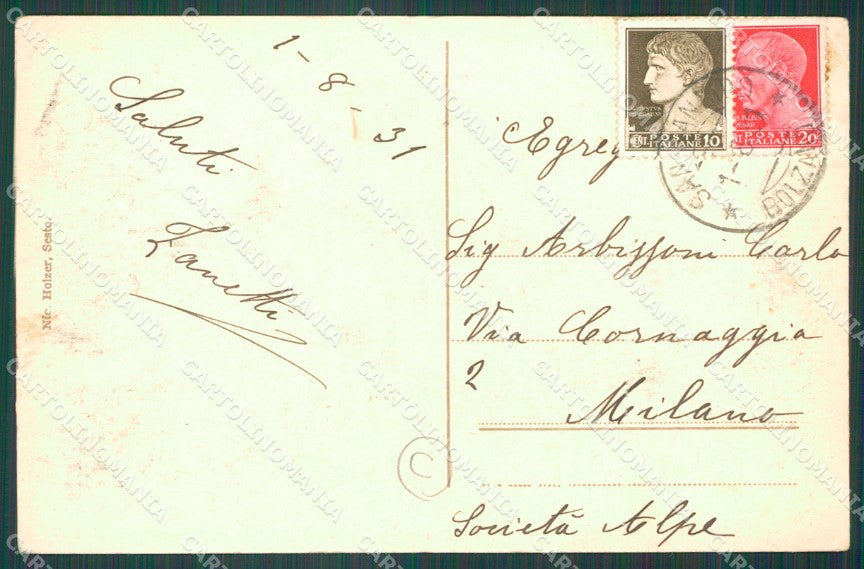 Bolzano Valle Fiscalina cartolina QZ8439 – retro