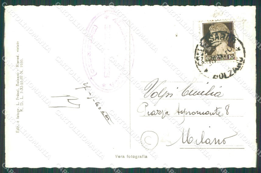 Bolzano Brennero Flères di Dentro Foto cartolina QZ8440 – retro