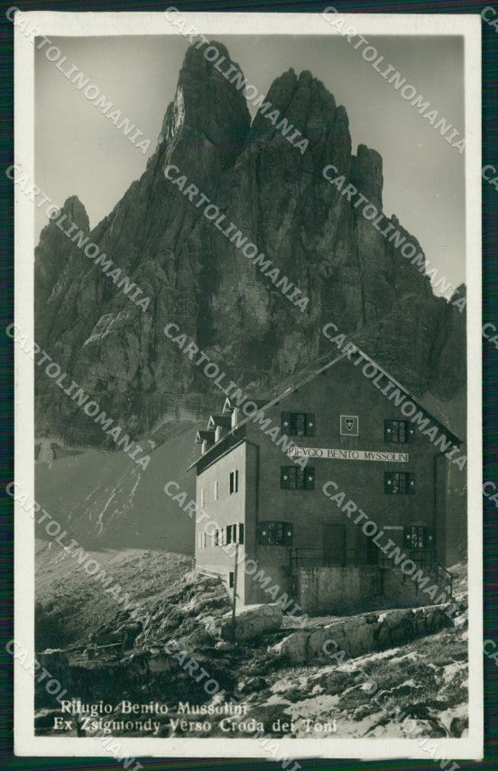 Bolzano Sesto Rifugio Benito Mussolini Foto cartolina QZ8451 – fronte