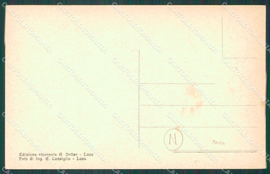 Bolzano Lasa Cave di Marmo cartolina QZ8464 – retro