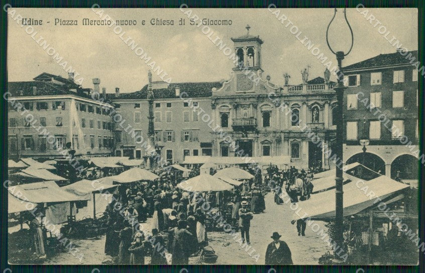 Udine Città Mercato cartolina QZ8493 – fronte