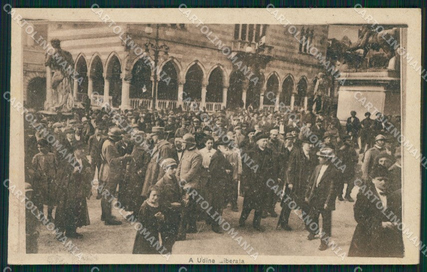 Udine Città Liberazione di cartolina QZ8530 – fronte