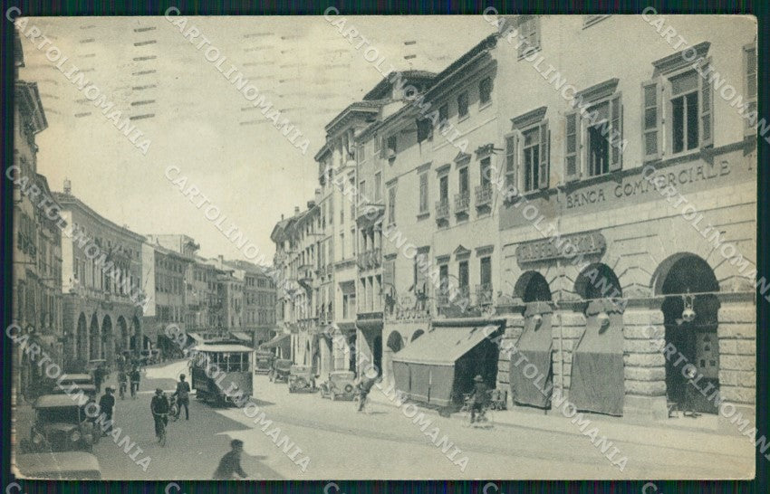 Udine Città Tram PIEGHE cartolina QZ8548 – fronte