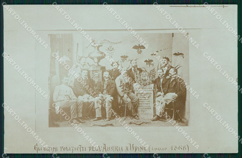 Udine Città Ultimi Poliziotti Austriaci 1866 Foto cartolina QZ8603 – fronte