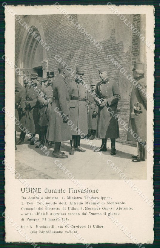 Udine Città Militari Foto cartolina QZ8618 – fronte