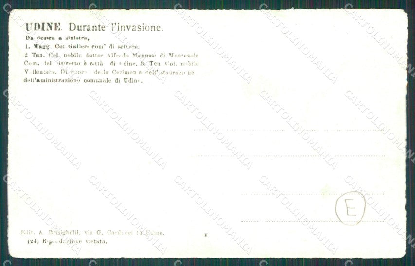 Udine Città Militari Foto cartolina QZ8619 – retro