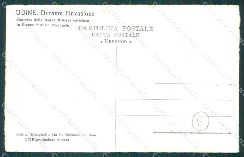Udine Città Banda Musicale Austriaca Militari Foto cartolina QZ8621 – retro