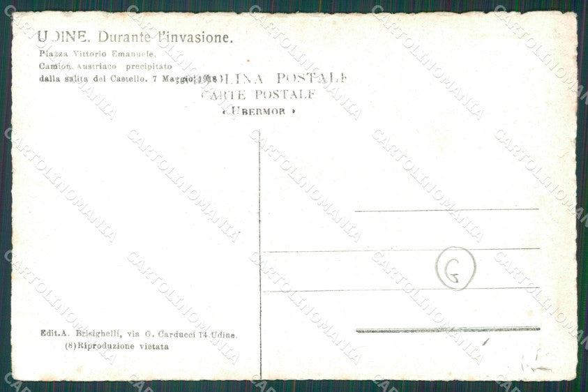 Udine Città Militari Foto cartolina QZ8639 – retro
