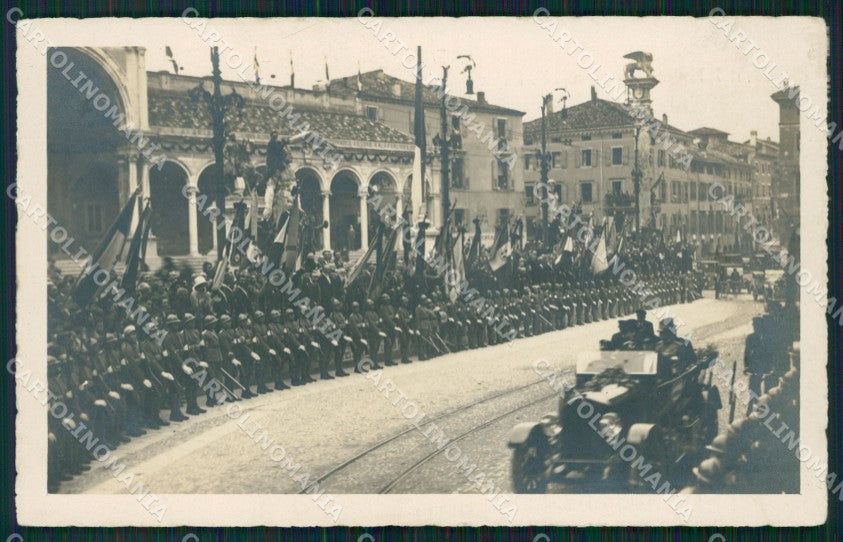 Udine Città Auto Savoia Militari Foto cartolina QZ8642 – fronte