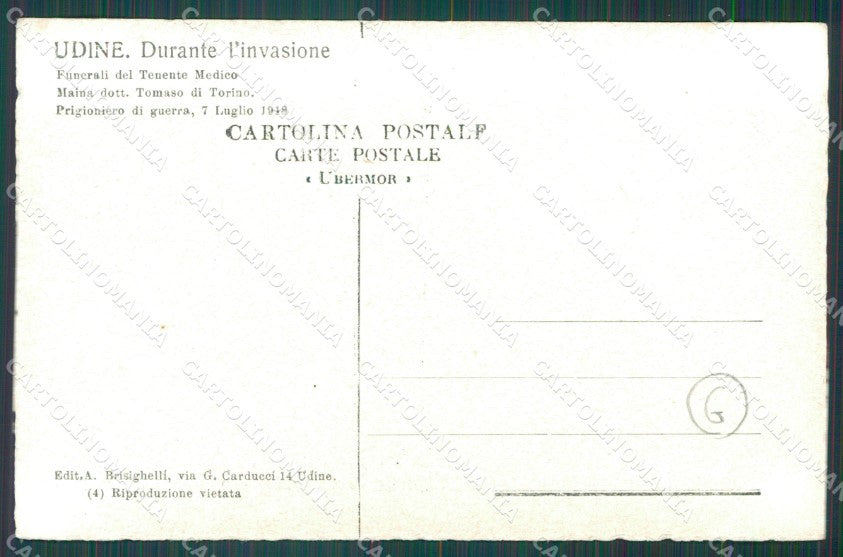 Udine Città Militari Foto cartolina QZ8649 – retro