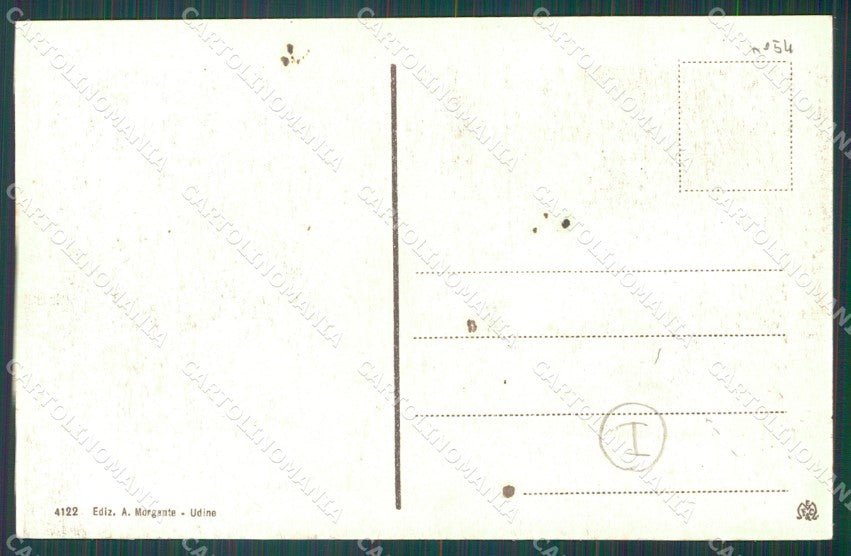 Udine Città Caserma Militari cartolina QZ8651 – retro