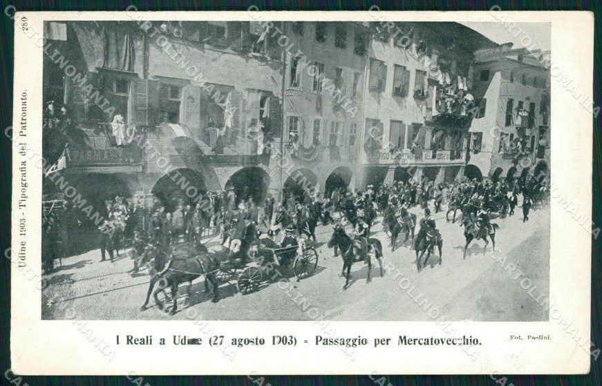 Udine Città Savoia Militari cartolina QZ8652 – fronte