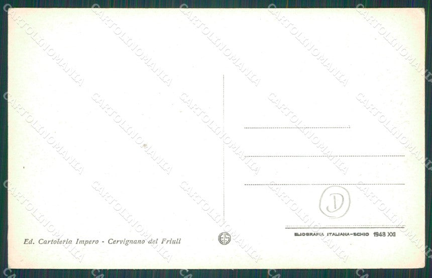 Udine Cervignano del Friuli cartolina QZ8669 – retro