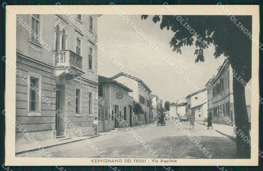 Udine Cervignano del Friuli cartolina QZ8670 – fronte