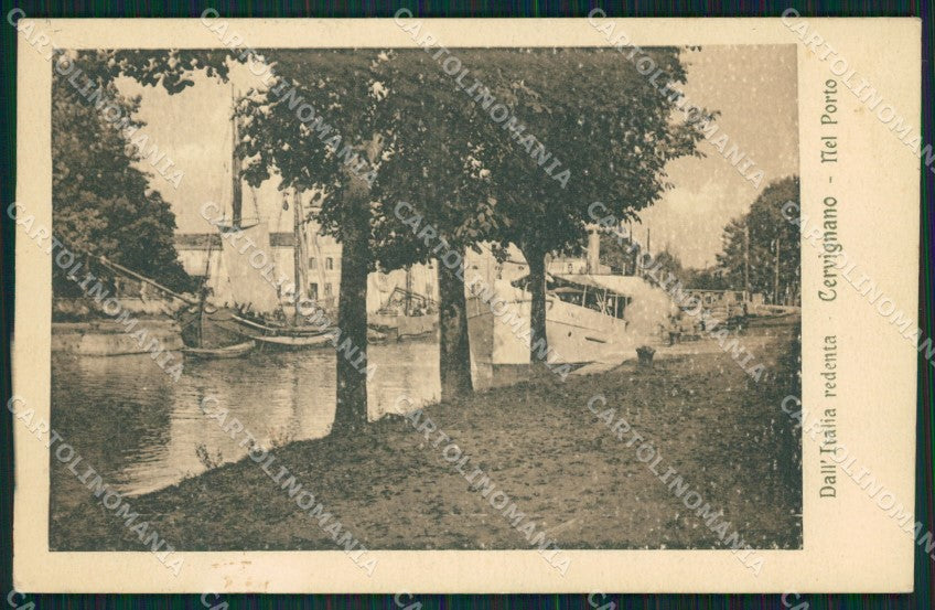 Udine Cervignano del Friuli Porto cartolina QZ8671 – fronte