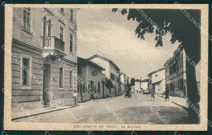 Udine Cervignano del Friuli cartolina QZ8674 – fronte