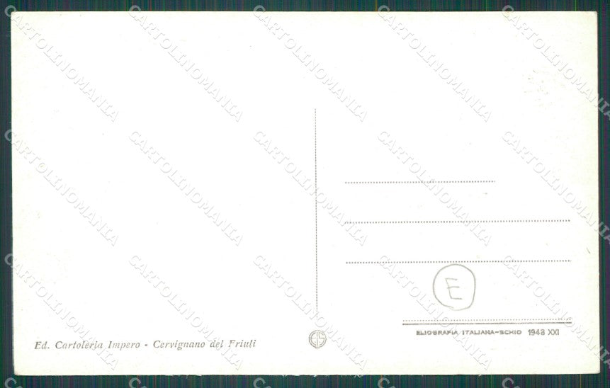 Udine Cervignano del Friuli cartolina QZ8674 – retro