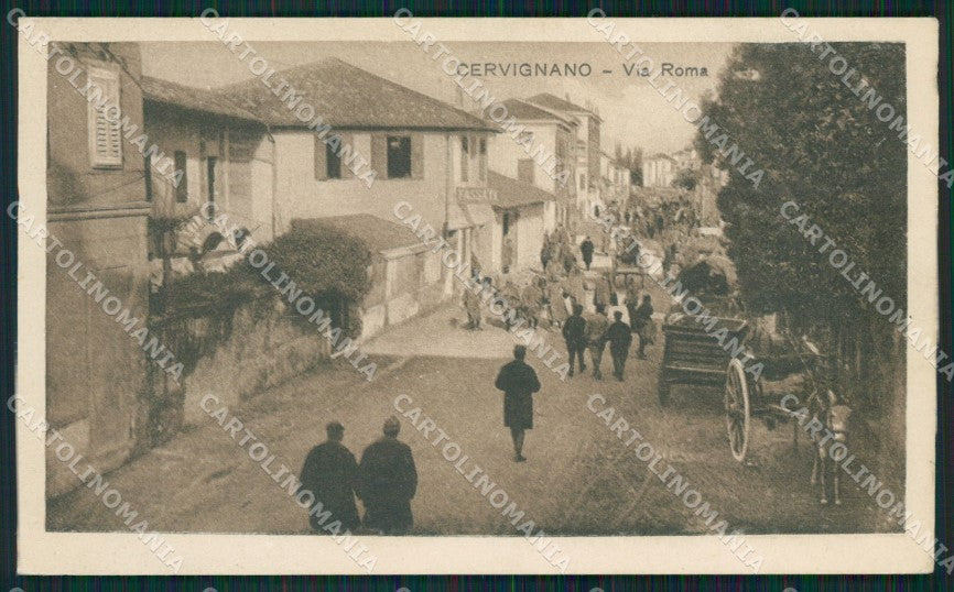 Udine Cervignano del Friuli Carretto PIEGHINA cartolina QZ8678 – fronte