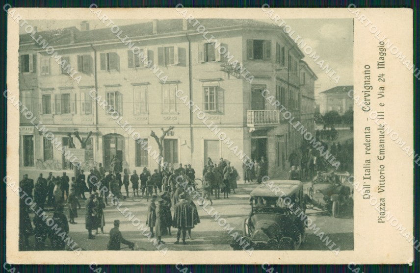 Udine Cervignano del Friuli Militari cartolina QZ8685 – fronte