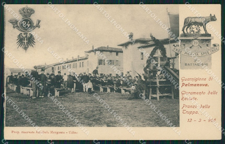 Udine Palmanova Militari cartolina QZ8714 – fronte