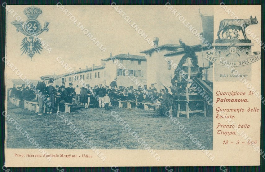 Udine Palmanova Militari cartolina QZ8724 – fronte