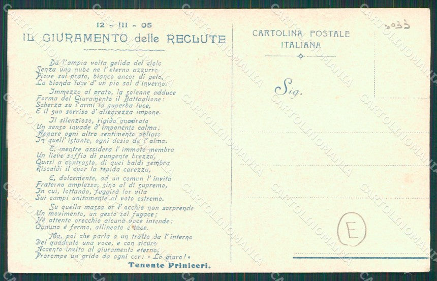 Udine Palmanova Militari Priniceri cartolina QZ8725 – retro