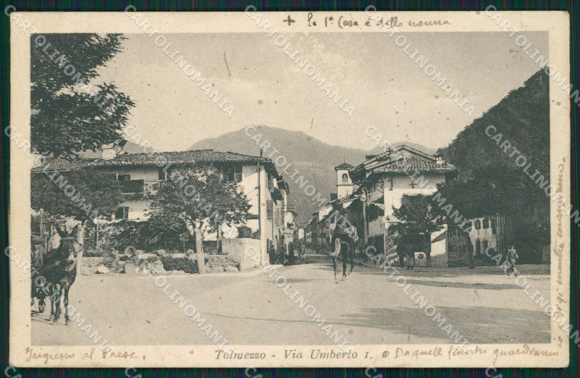 Udine Tolmezzo SCOLLATA cartolina QZ8774 – fronte