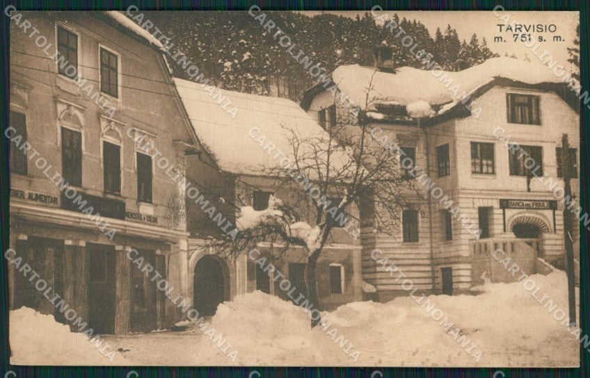 Udine Tarvisio Nevicata cartolina QZ8790 – fronte