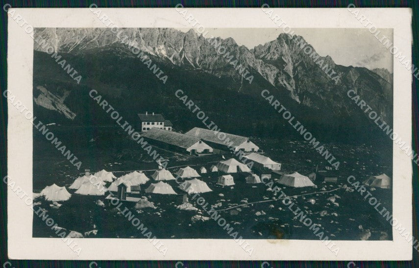 Udine Prato Carnico Pesariis Campeggio Touring Foto cartolina QZ8802 – fronte