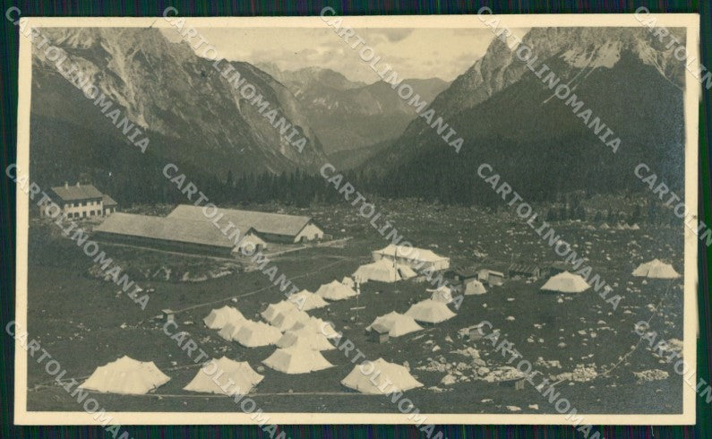 Udine Prato Carnico Pesariis Campeggio Touring Foto cartolina QZ8804 – fronte
