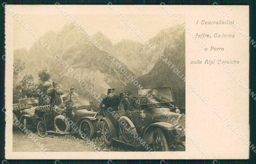 Udine Carnia Auto Militari Cadorna Porro cartolina QZ8806 – fronte