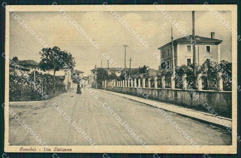 Udine Ronchis cartolina QZ8813 – fronte