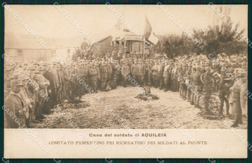 Udine Aquileia Militari cartolina QZ8827 – fronte