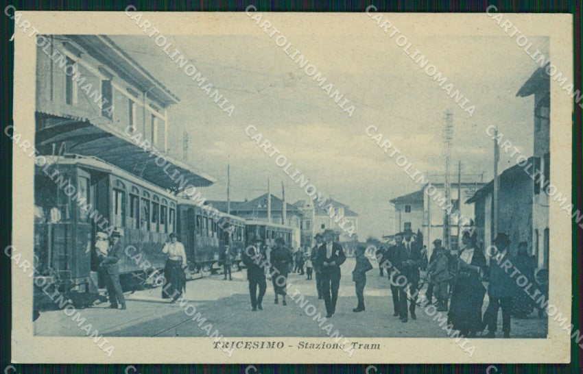 Udine Tricesimo Stazione Tram cartolina QZ8833 – fronte