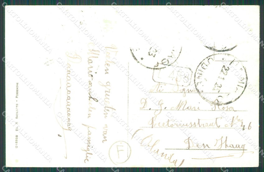 Pordenone Maniago cartolina QZ8900 – retro