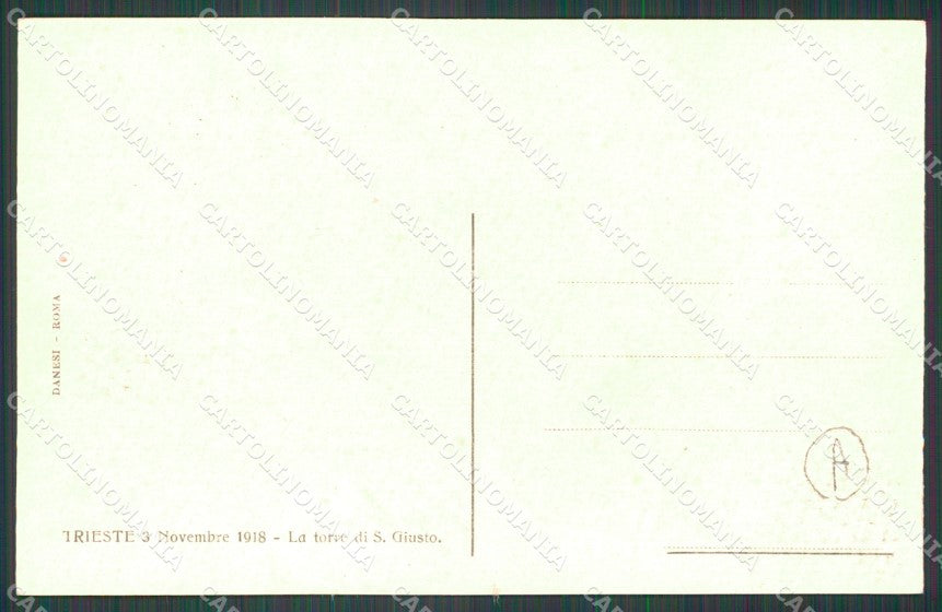 Trieste Città San Giusto cartolina QZ8929 – retro