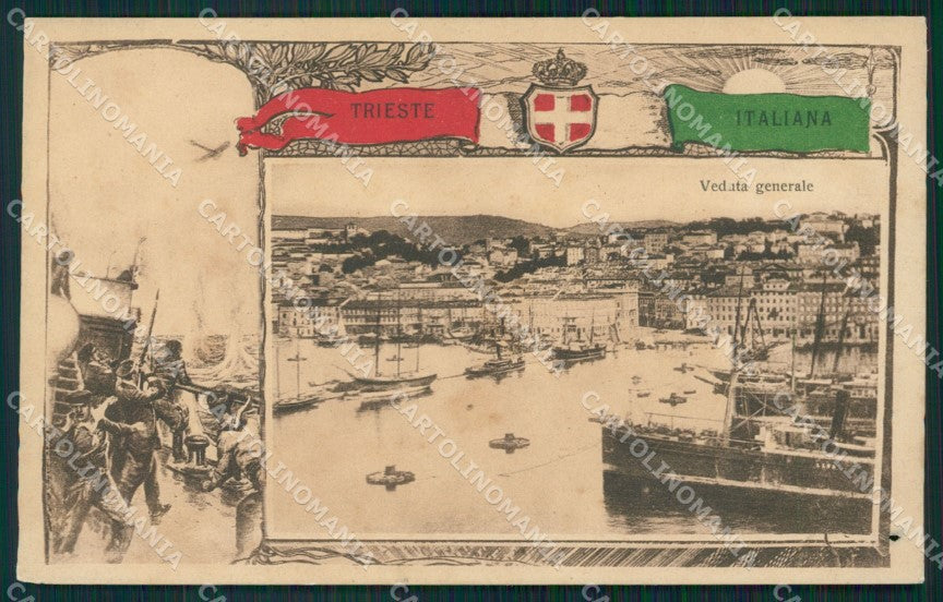 Trieste Città Militari FORO cartolina QZ8935 – fronte