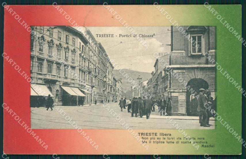 Trieste Città Mancini cartolina QZ8952 – fronte