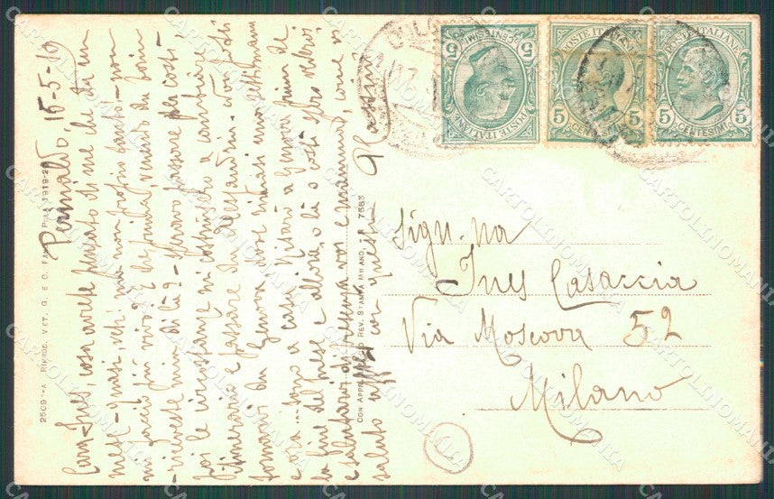 Trieste Città Mancini cartolina QZ8952 – retro